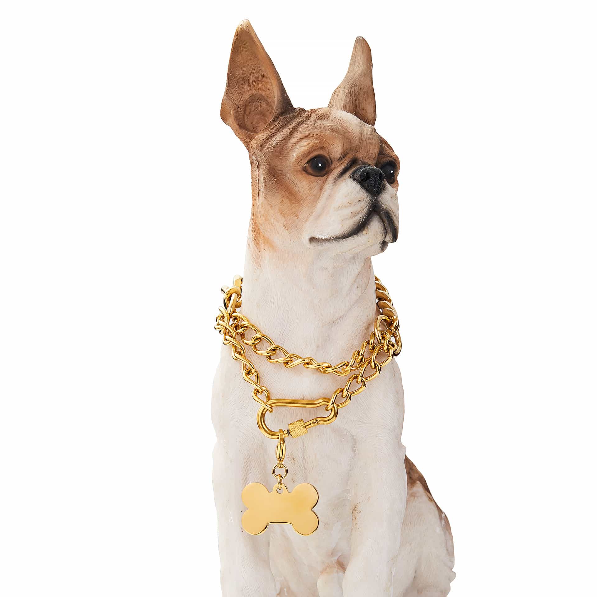 15mm Pet Dog Leash Adjustable Cuban Chain Collar