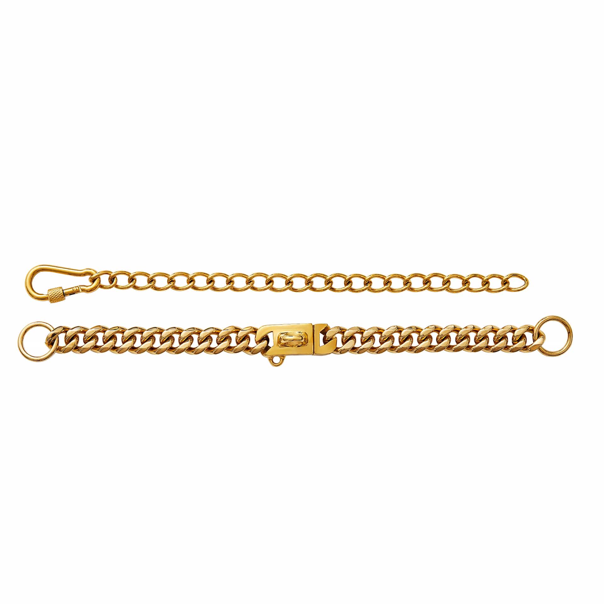 15mm Pet Dog Leash Adjustable Cuban Chain Collar