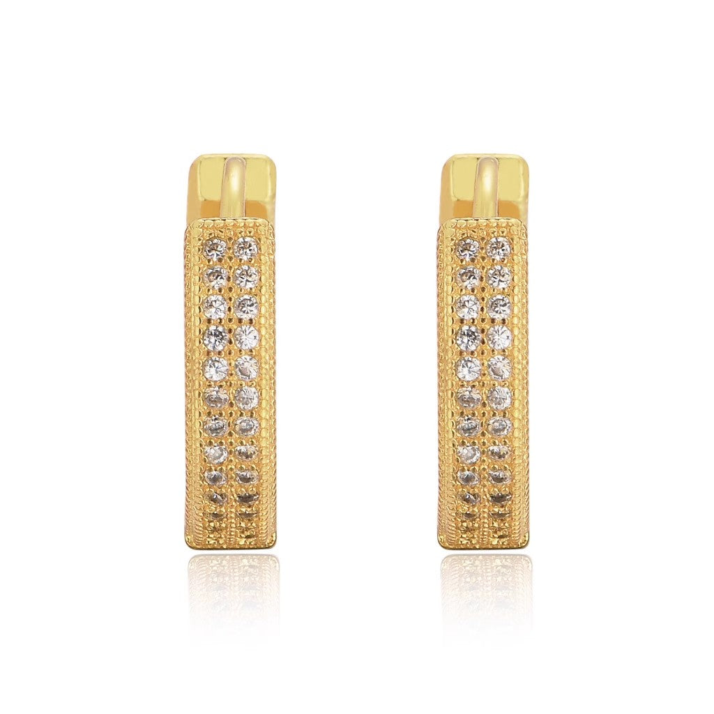 S925 Full Diamond Ice Earrings