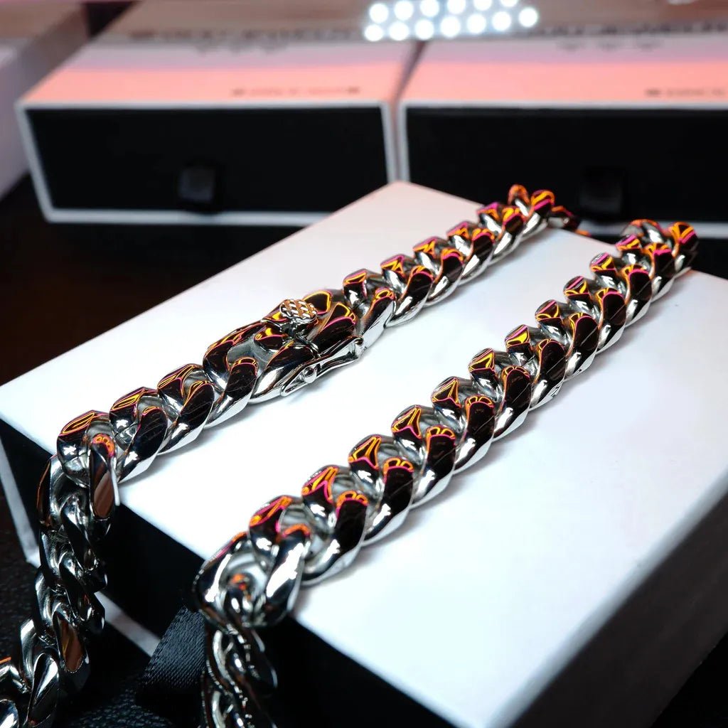 14MM 18K GOLD - PLATED CLASSIC MIAMI CUBAN LINK - TONGSHOP