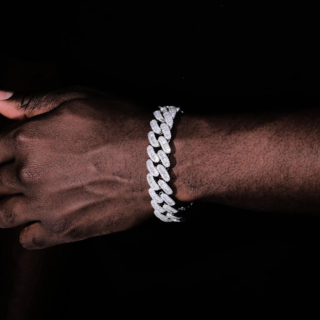 Baguette Cuban Link Bracelet - 16mm - TONGSHOP / filter - type - bracelet - bestseller / recommend