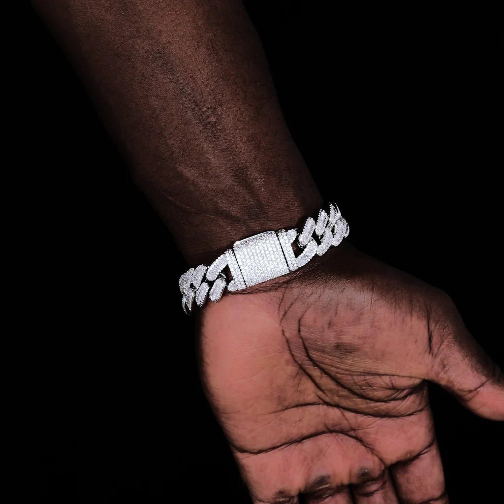 Baguette Cuban Link Bracelet - 16mm - TONGSHOP / filter - type - bracelet - bestseller / recommend