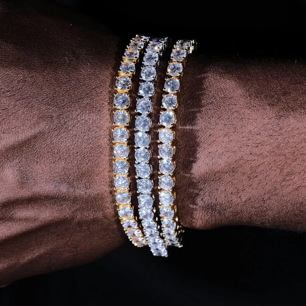Tennis Bracelet in 18k Gold - 5mm - TONGSHOP / best-selling-bracelet / BestValue