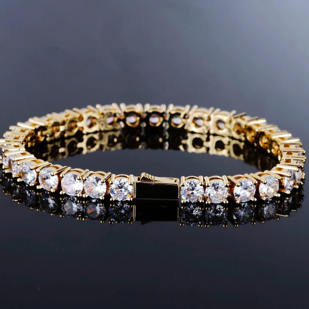 Tennis Bracelet in 18k Gold - 5mm - TONGSHOP / best-selling-bracelet / BestValue