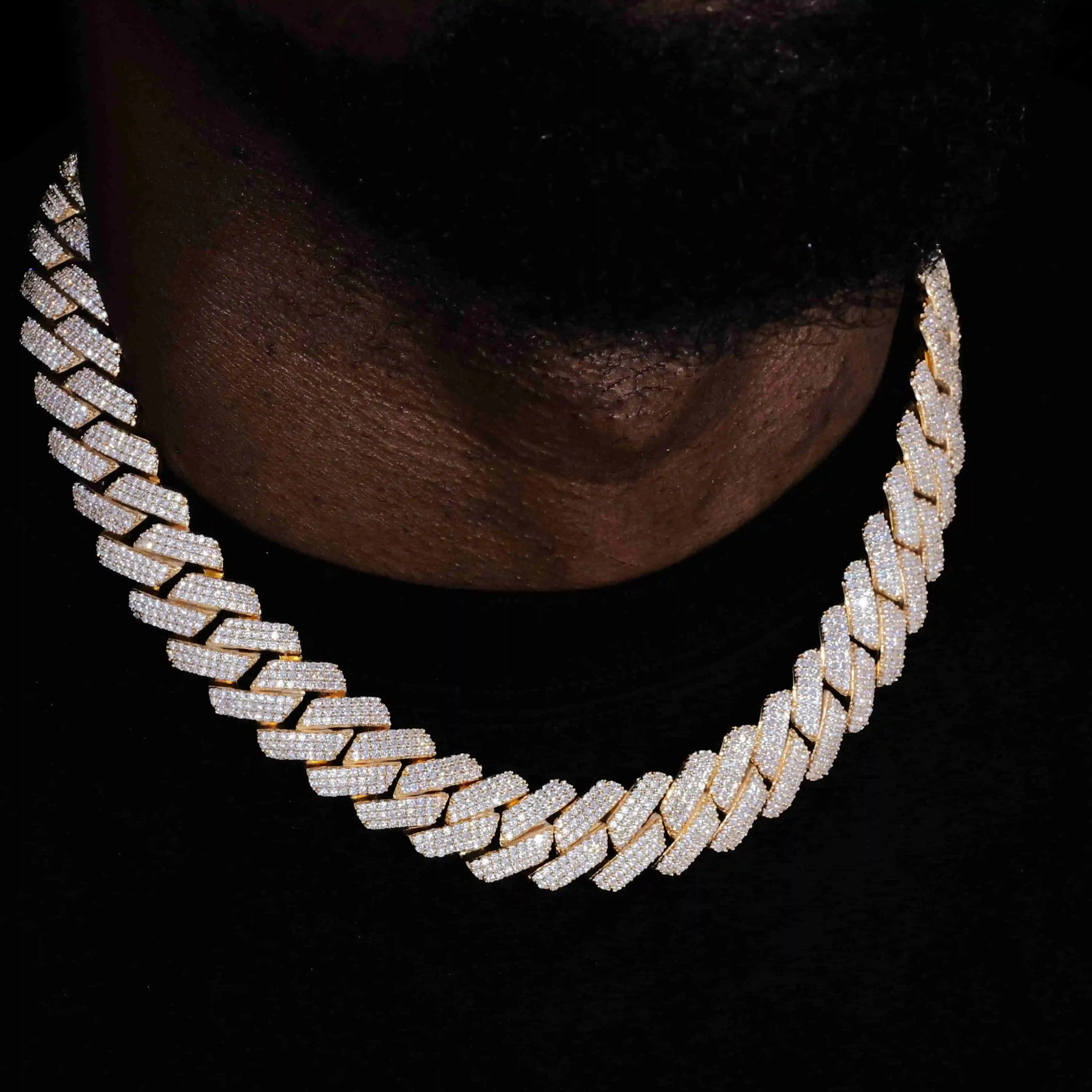 19mm Iced Prong Cuban Chain - TONGSHOP