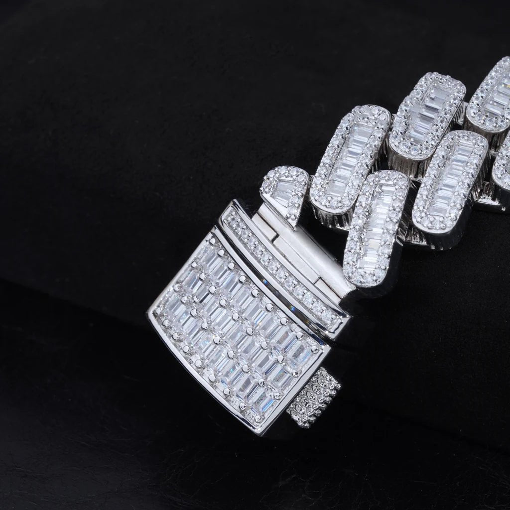 20MM Baguette Prong Link Bracelet - TONGSHOP / BestValue / filter - type - bracelet - bestseller