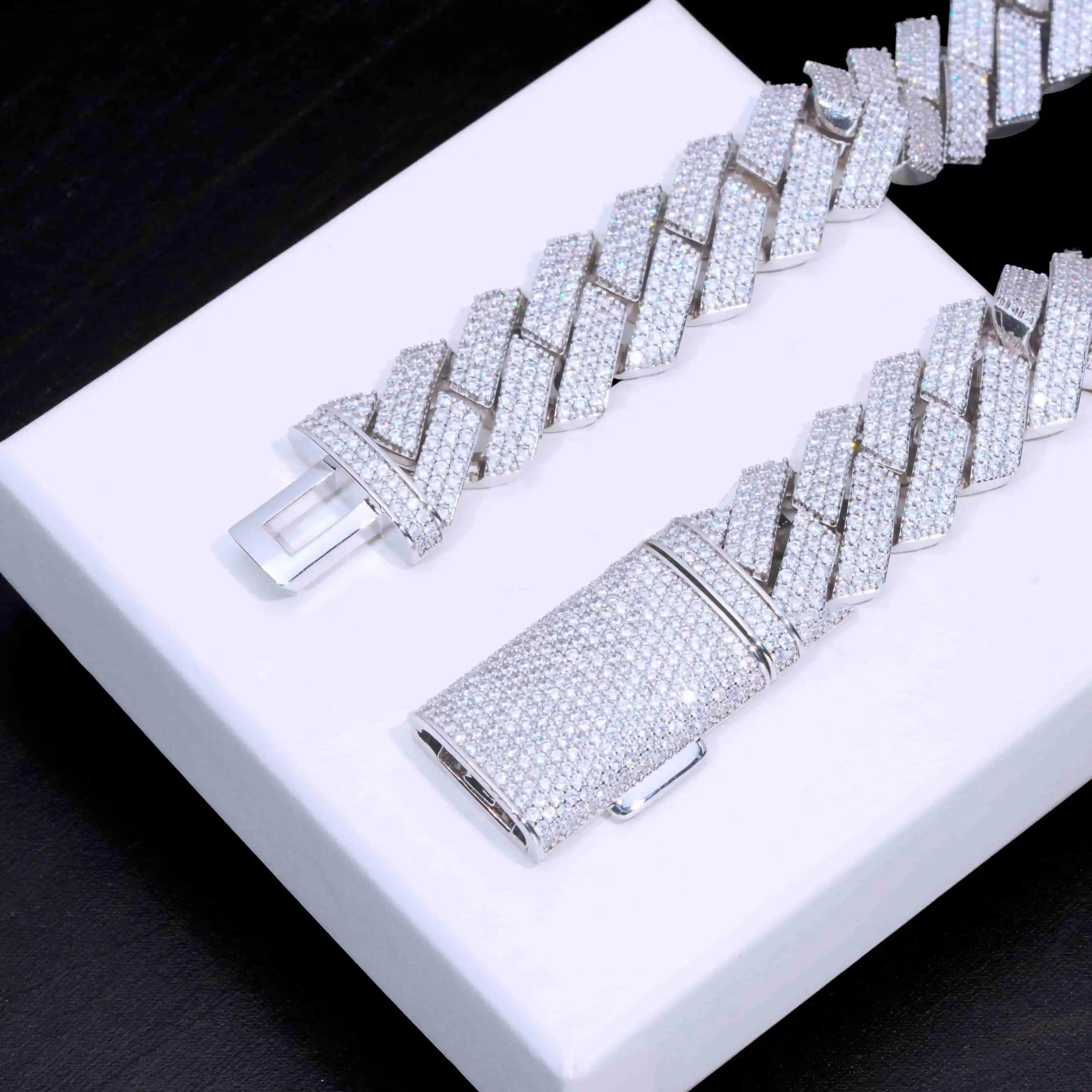 20mm Extended Clasp Prong Cuban Chain - TONGSHOP