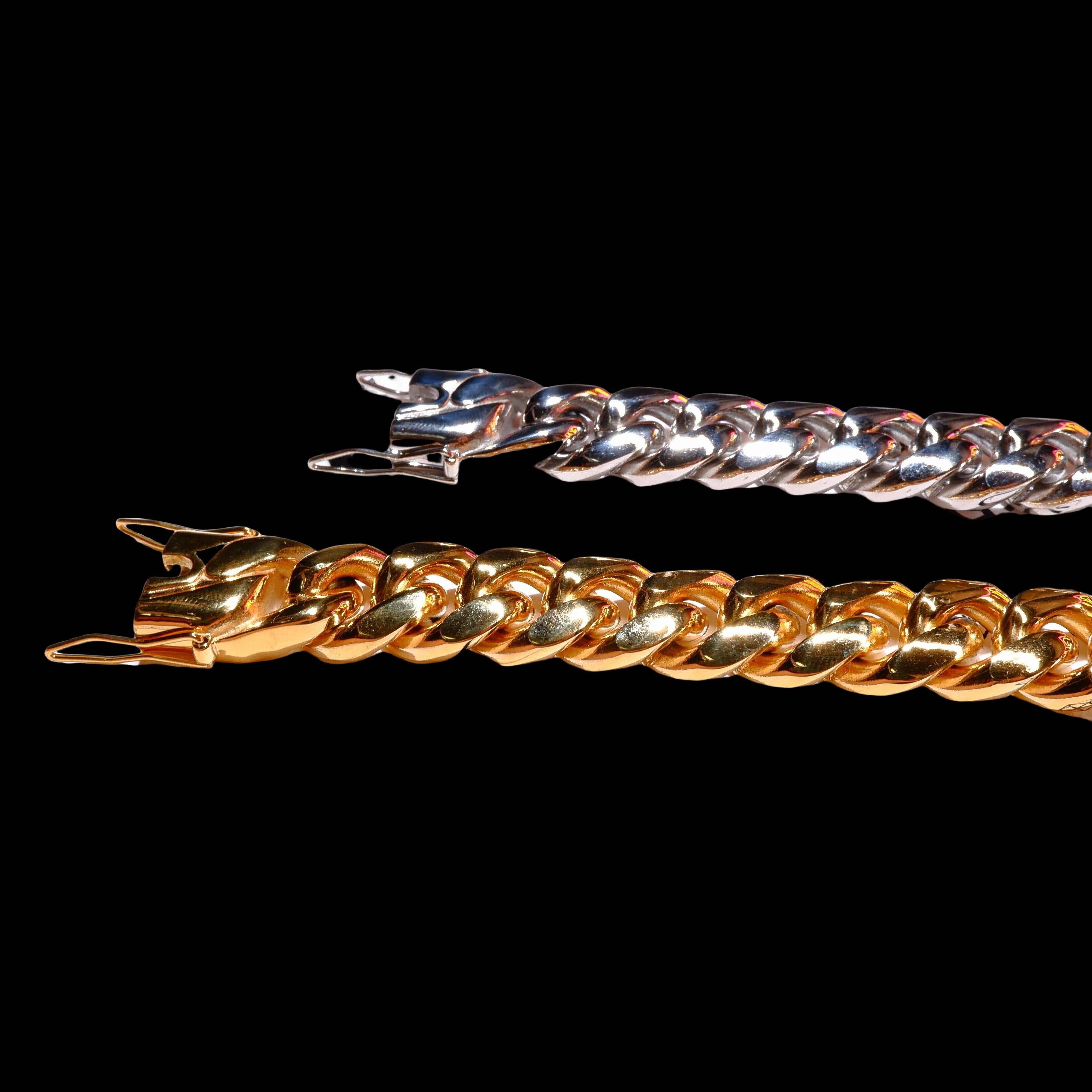 Classic Miami Cuban Bracelet - 14mm - TONGSHOP / Bracelet / Chains