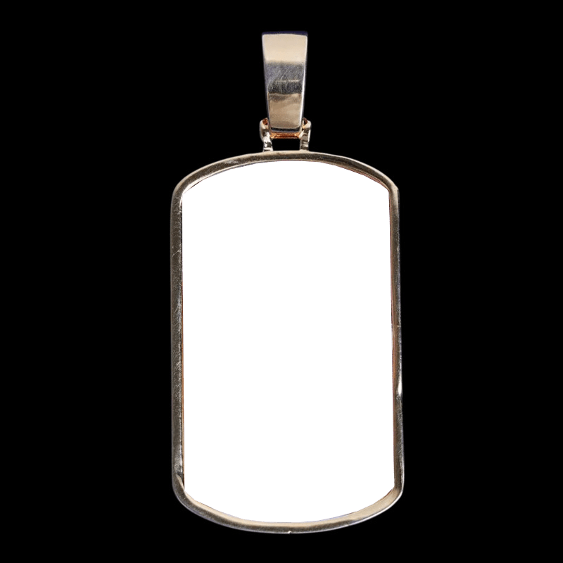 3D Custom Photo Broken Heart Dog Tags - TONGSHOP / Length:16 / Length:18