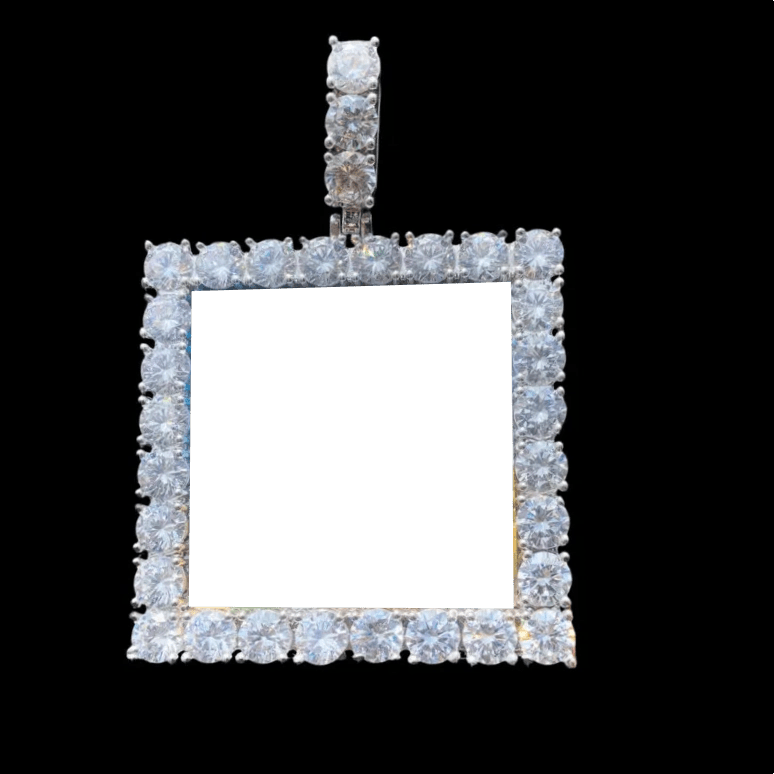 3D Custom Square Pendant - 55mm - TONGSHOP / Length:16 / Length:18