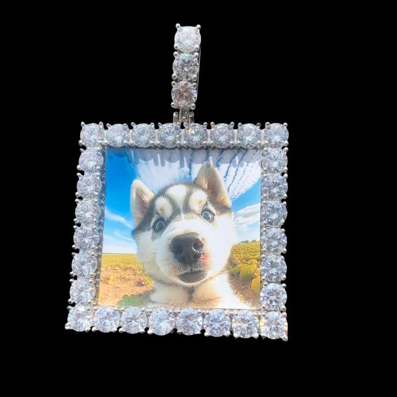 3D Custom Square Pendant - 55mm - TONGSHOP / Length:16 / Length:18