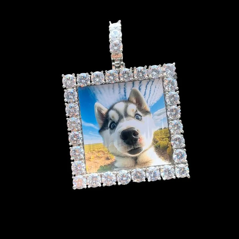 3D Custom Square Pendant - 55mm - TONGSHOP / Length:16 / Length:18