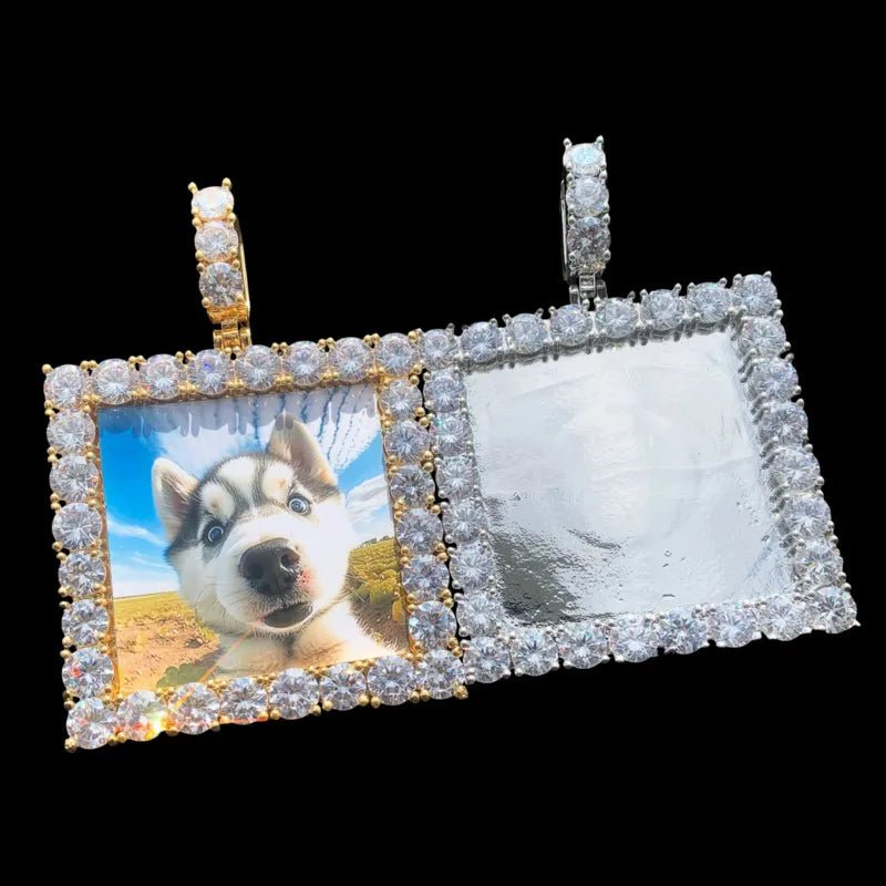 3D Custom Square Pendant - 55mm - TONGSHOP / Length:16 / Length:18