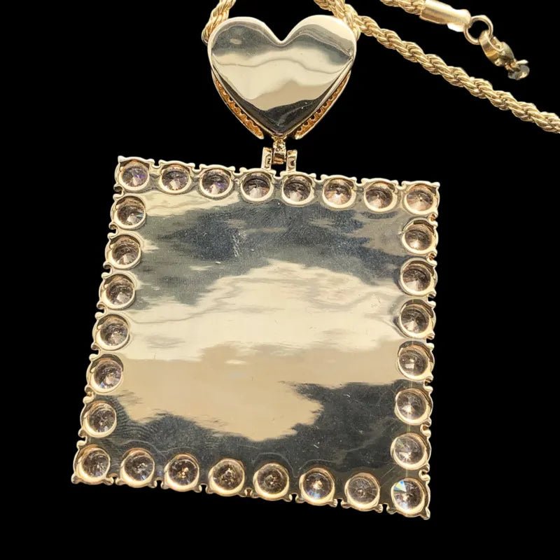 3D Custom Square Pendant - 55mm - TONGSHOP / Length:16 / Length:18