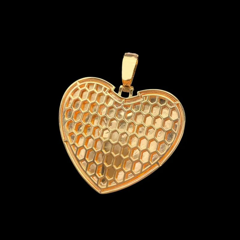 3D Customized Cracked Love Pendant - 55mm - TONGSHOP / Length:16 / Length:18