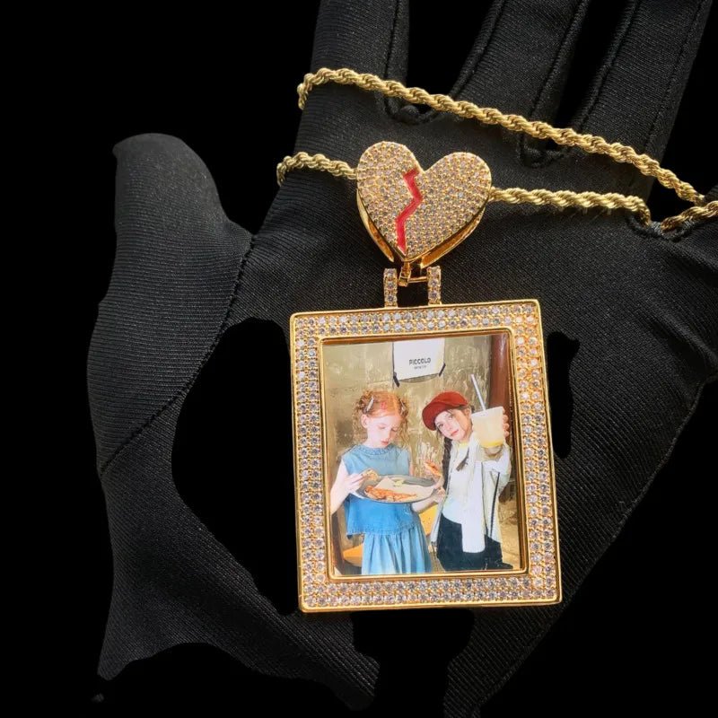 3D Customized Photo Card Pendant - 45mm - TONGSHOP / Length:16 / Length:18