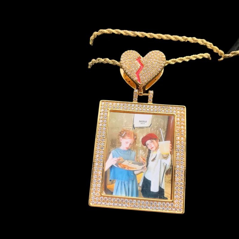 3D Customized Photo Card Pendant - 45mm - TONGSHOP / Length:16 / Length:18