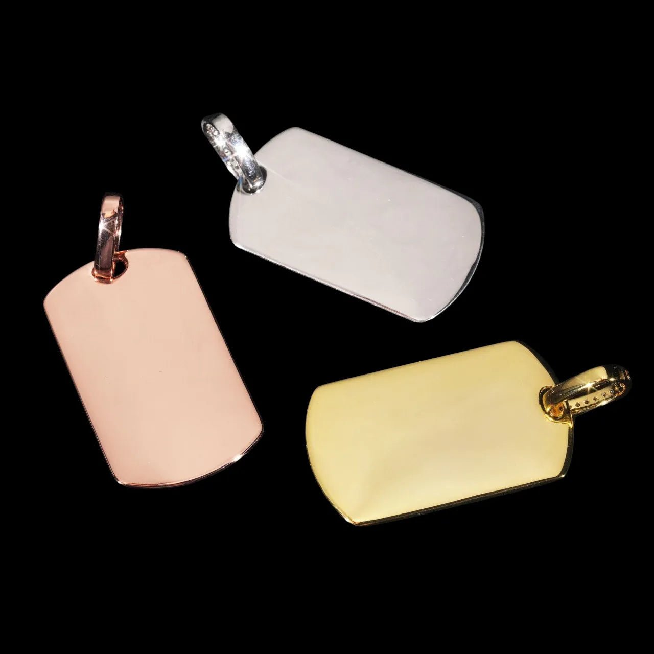3D Customized Photo Dog Tag Pendant - 30mm - TONGSHOP / Length:16 / Length:18
