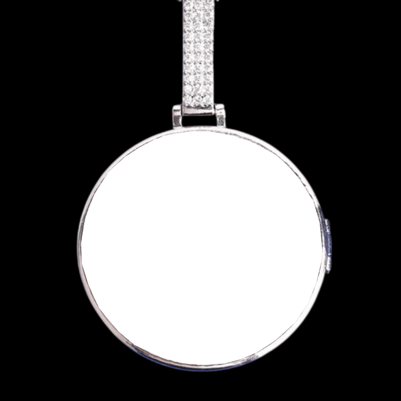 3D Customized Photo Flip God's Eye Round Pendant - 40mm - TONGSHOP / Length:16 / Length:18