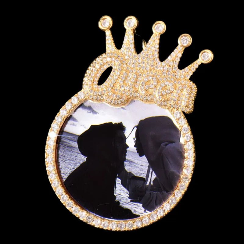 3D Customized Photo King Pendant - 45mm - TONGSHOP / Length:16 / Length:18