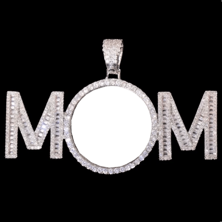 3D Customized Photo Letter Round Pendant - 80mm - TONGSHOP / Length:16 / Length:18
