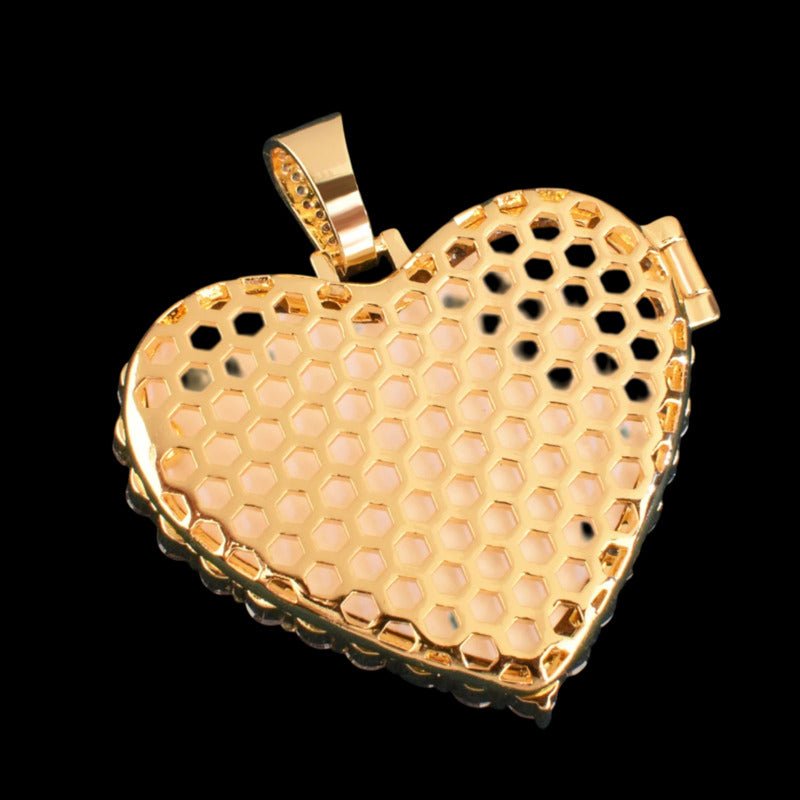 3D Customized Photo Love Flip Pendant - 45mm - TONGSHOP / Length:16 / Length:18