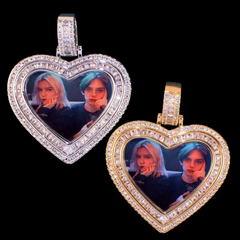 3D Customized Photo Love Pendant - 38mm - TONGSHOP / Length:16 / Length:18