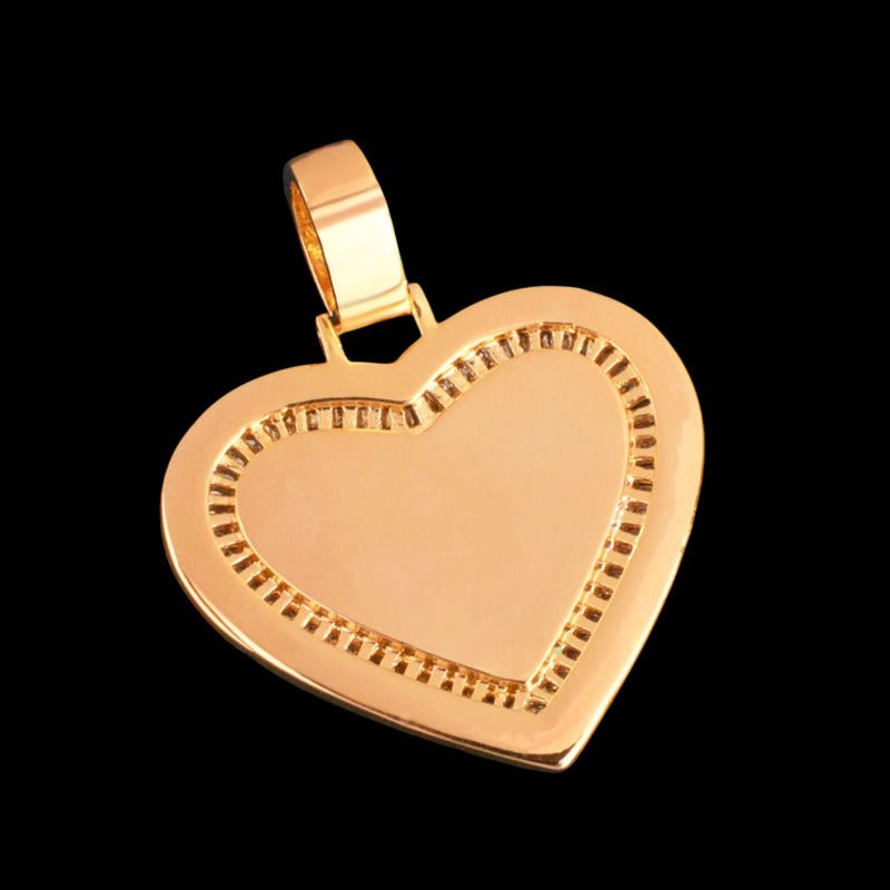 3D Customized Photo Love Pendant - 38mm - TONGSHOP / Length:16 / Length:18