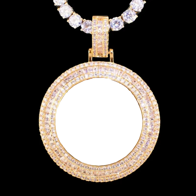 3D Customized Photo Round Pendant - 36mm
