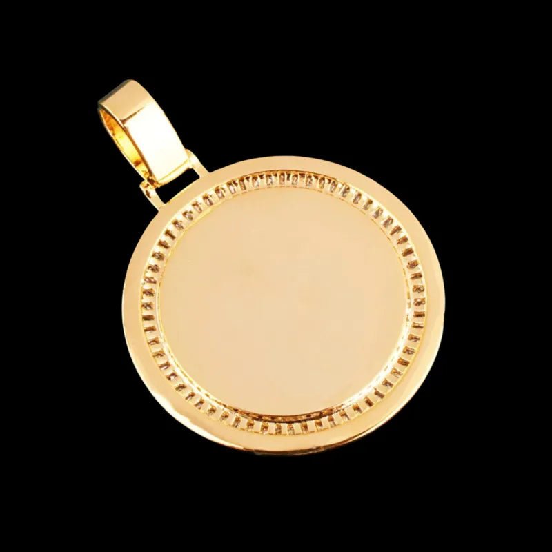 3D Customized Photo Round Pendant - 36mm - TONGSHOP / Length:16 / Length:18