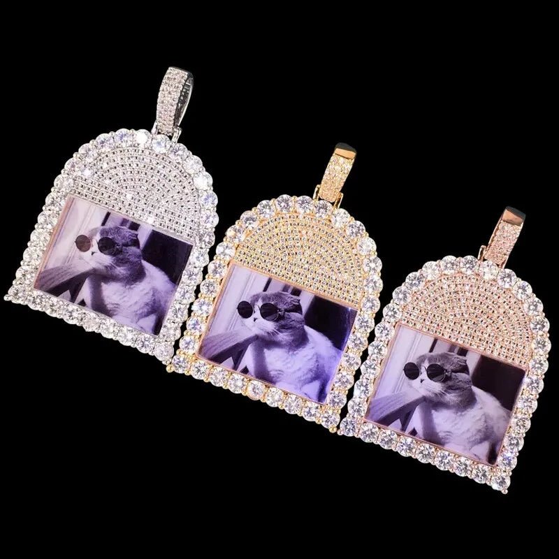 3D Customized Photo Window Pendant - 35mm - TONGSHOP / Length:16 / Length:18