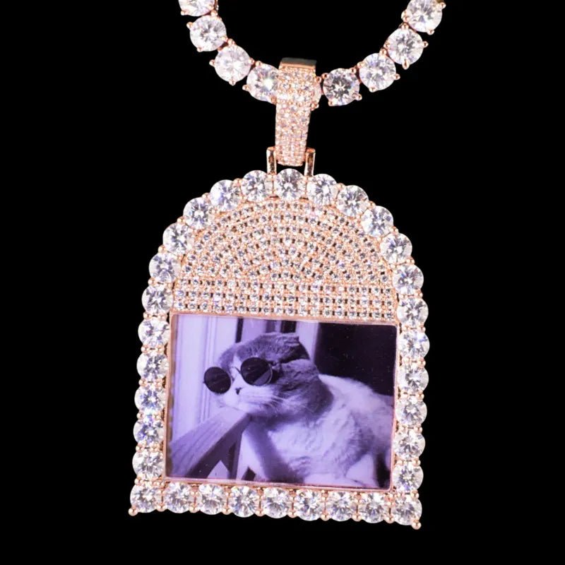 3D Customized Photo Window Pendant - 35mm - TONGSHOP / Length:16 / Length:18