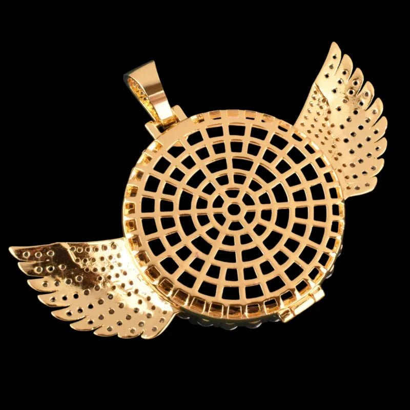 3D Customized Photo Wings Love Pendant - TONGSHOP / Length:16 / Length:18