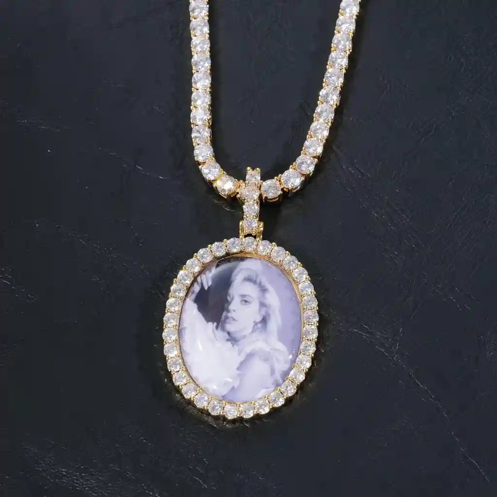 3D OVAL CUSTOM PICTURE PENDANT - TONGSHOP / /