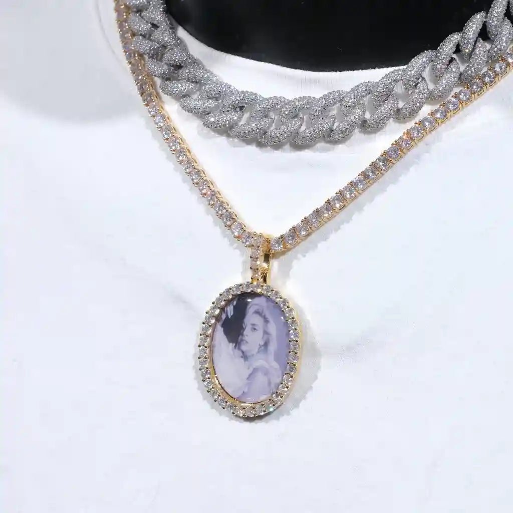 3D OVAL CUSTOM PICTURE PENDANT - TONGSHOP / /