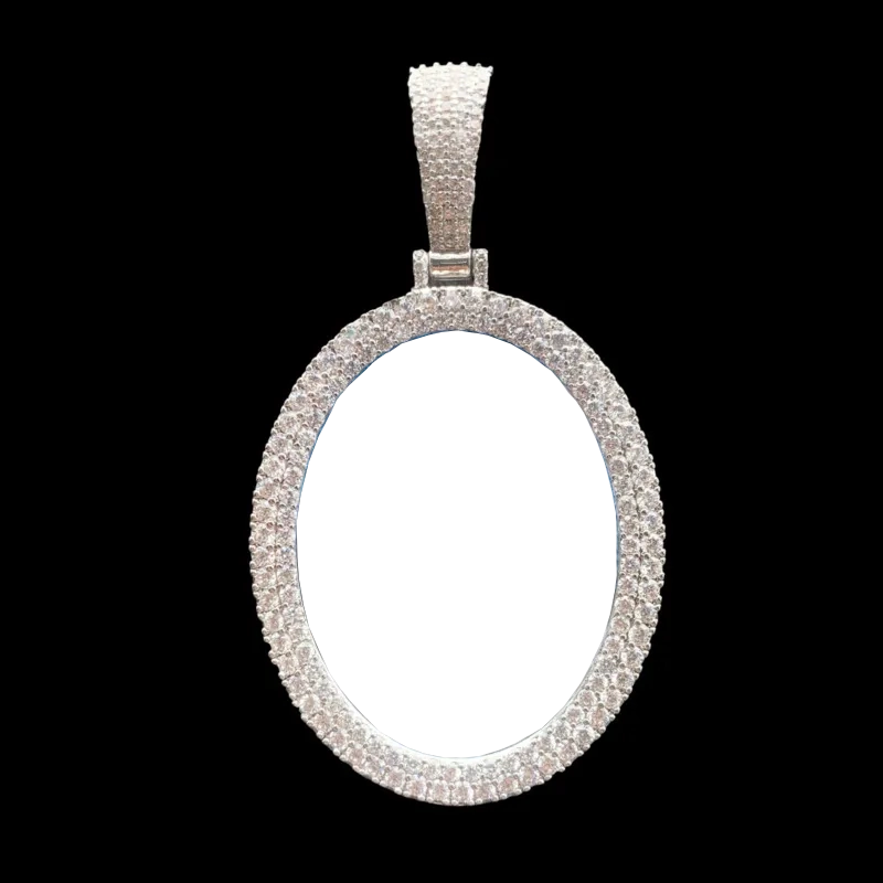 3D Photo Custom Oval Pendant - 42mm