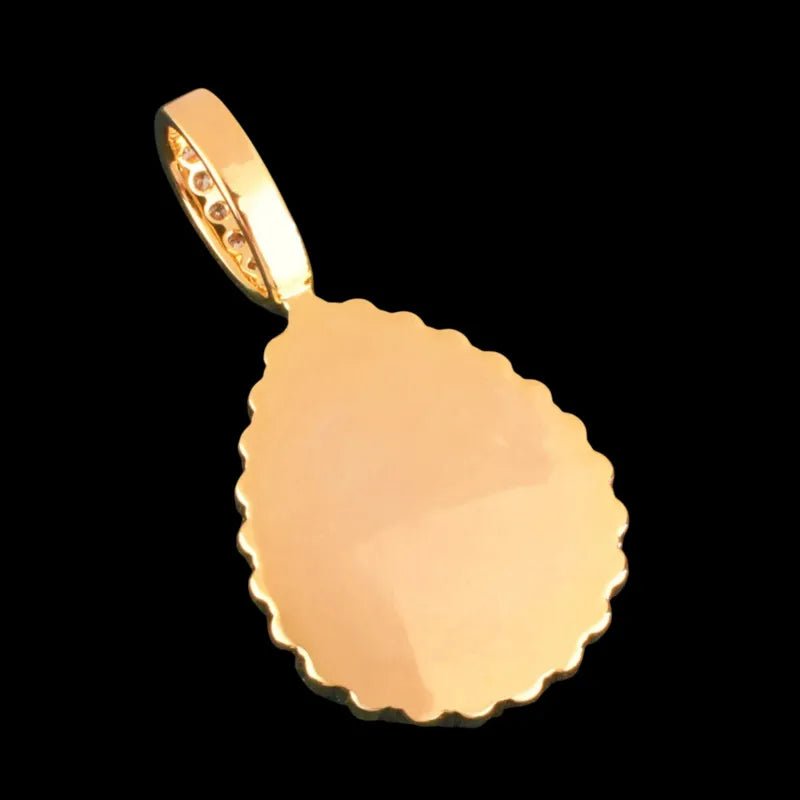 3D Photo Customized Teardrop Pendant - 30mm - TONGSHOP / Length:16 / Length:18