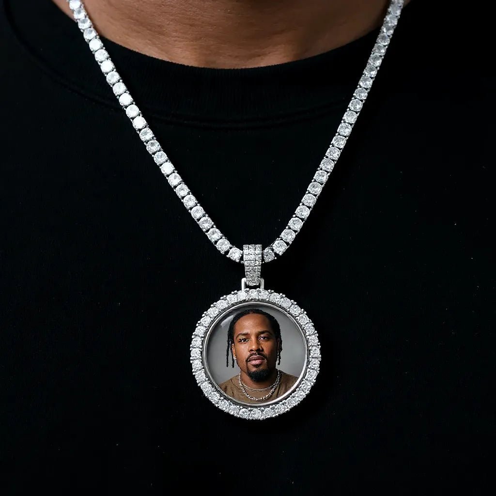 3D SPINNING 2-FACED CUSTOM PICTURE ROUND PENDANT - 42mm - TONGSHOP