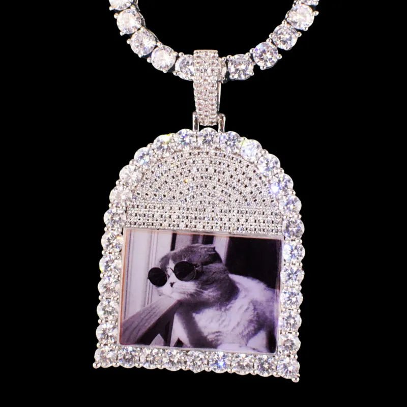 3D Customized Photo Window Pendant - 35mm - TONGSHOP / Length:16 / Length:18