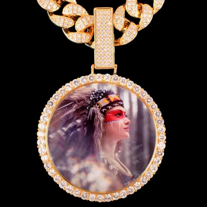 3D Photo Customized Pendant - 70mm - TONGSHOP / Length:16 / Length:18