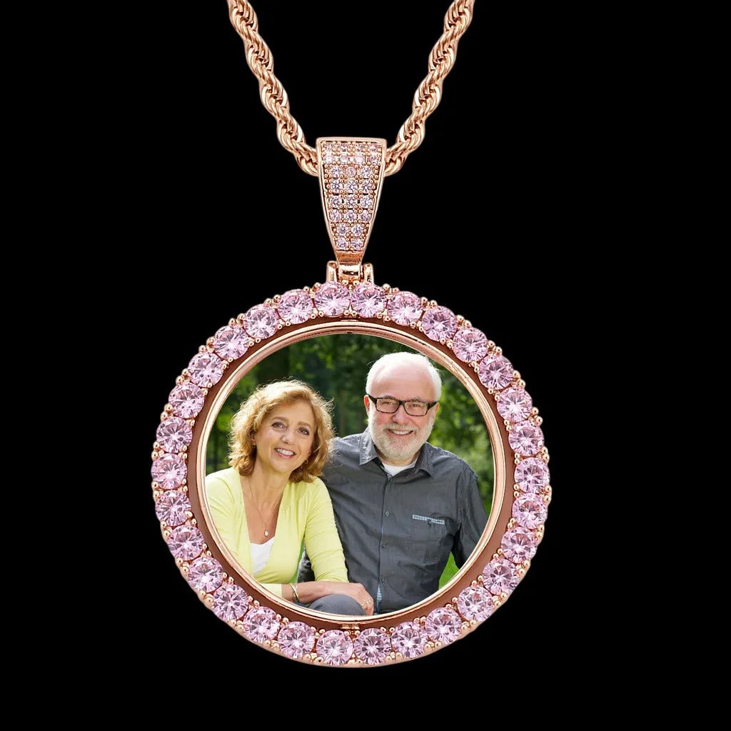 3D SPINNING 2-FACED CUSTOM PICTURE ROUND PENDANT - 42mm - TONGSHOP