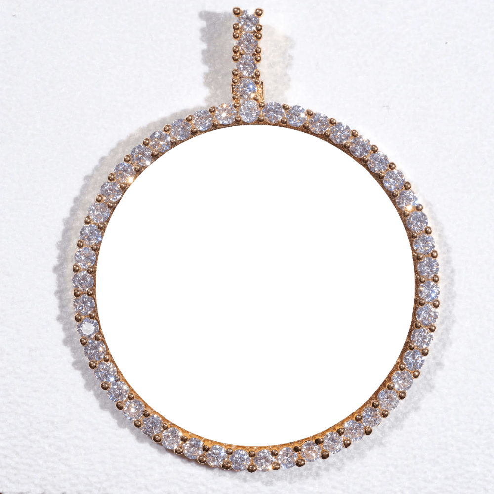 3D CIRCLE CUSTOM PICTURE PENDANT - TONGSHOP