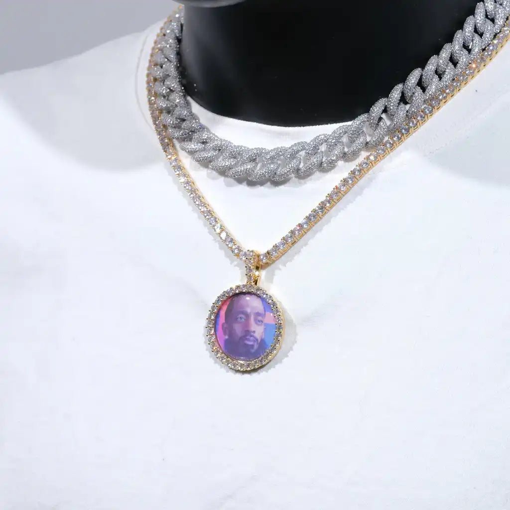 3D CIRCLE CUSTOM PICTURE PENDANT SMALL SIZE - TONGSHOP