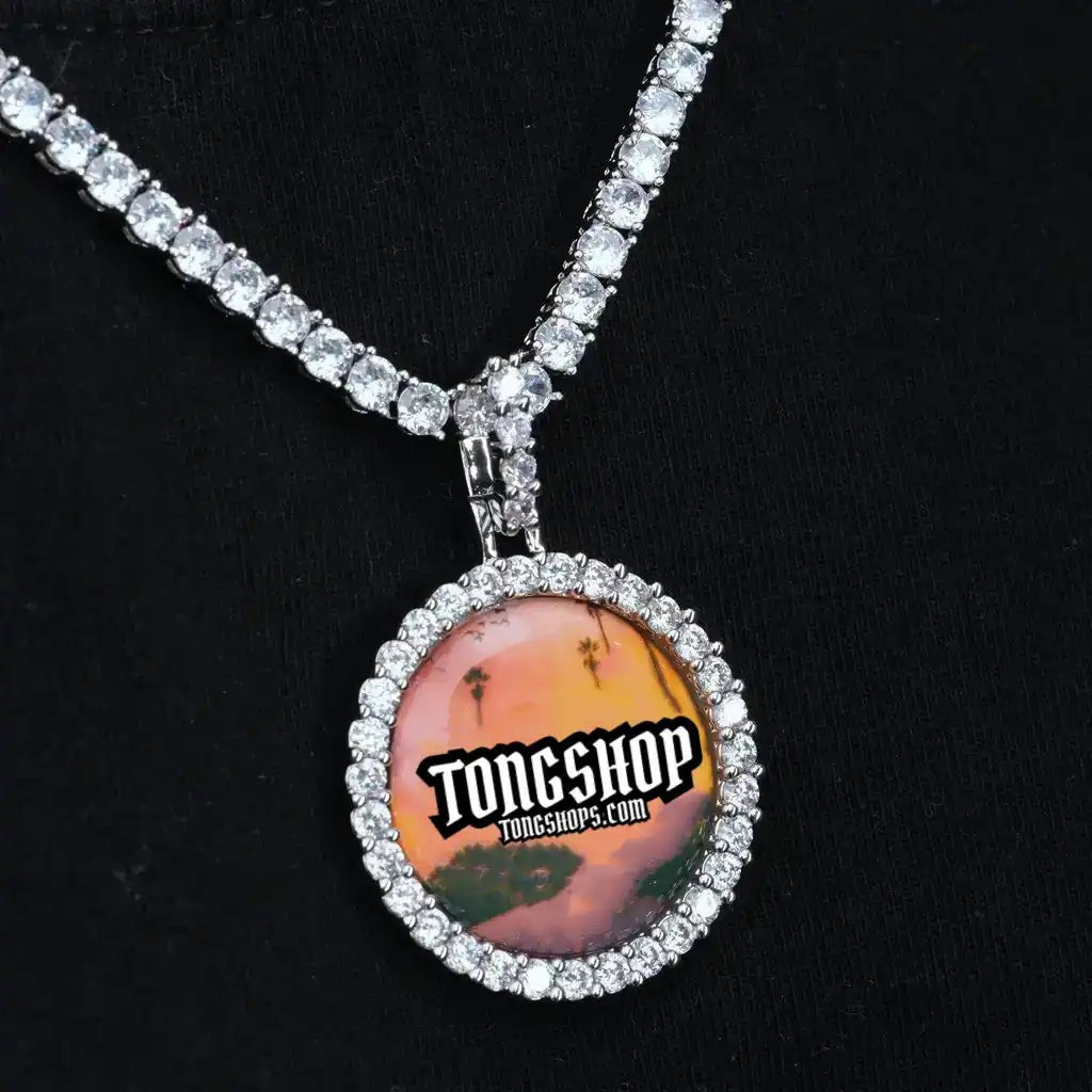 3D CIRCLE CUSTOM PICTURE PENDANT SMALL SIZE - TONGSHOP