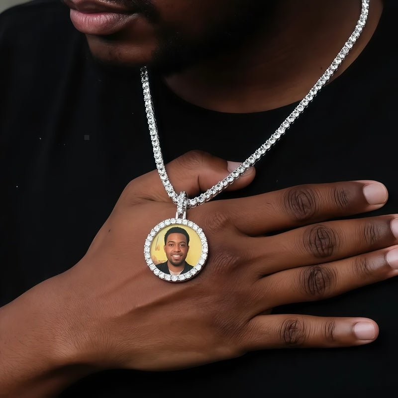 3D CIRCLE CUSTOM PICTURE PENDANT SMALL SIZE - TONGSHOP / /