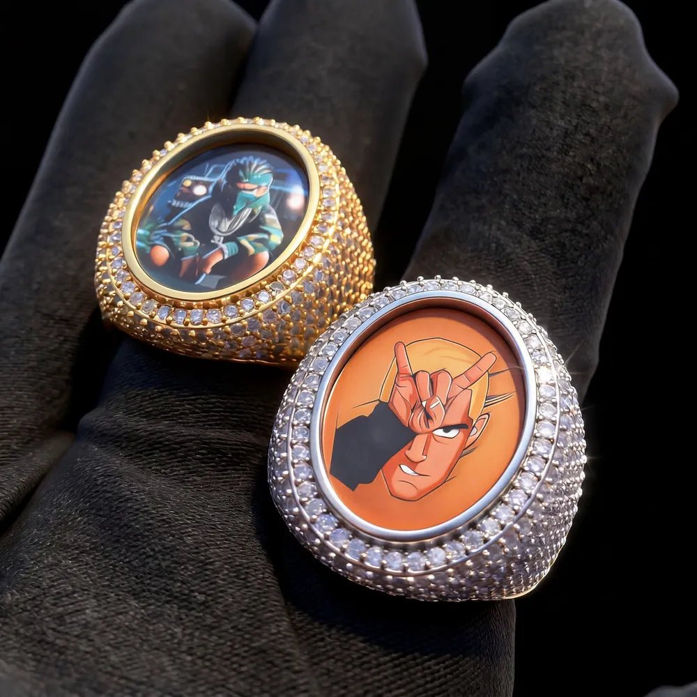 3D Custom Photo Oval Ring - TONGSHOP / Length:16 / Length:18