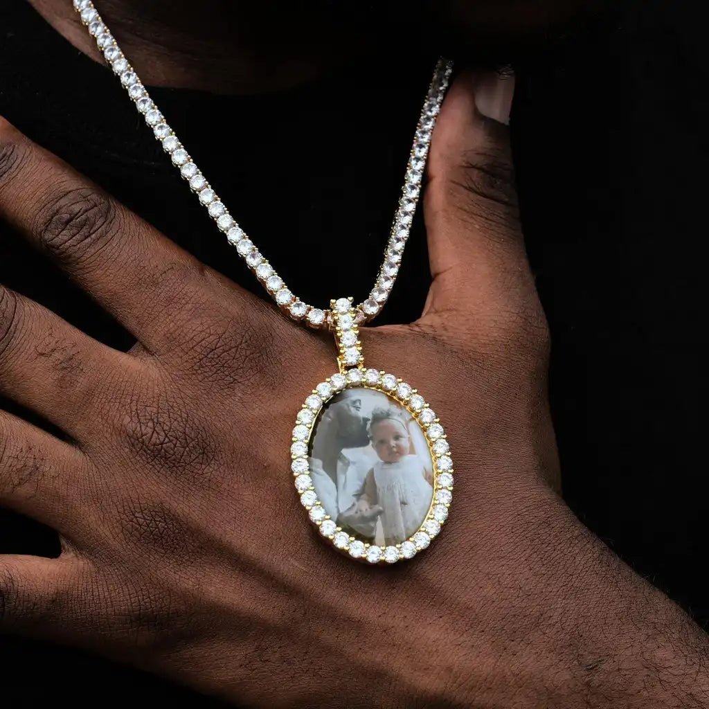 3D OVAL CUSTOM PICTURE PENDANT - TONGSHOP