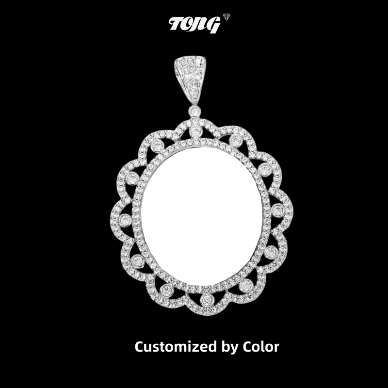 3D Sunflower Solid Photo Custom Commemorative Pendant - 40mm - TONGSHOP / Length:16 / Length:18