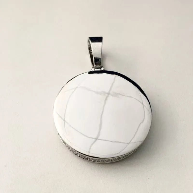 3D Wheat - Ear Double - Row Diamond Round Iced - Out Photo Pendant - TONGSHOP / Length:16 / Length:18