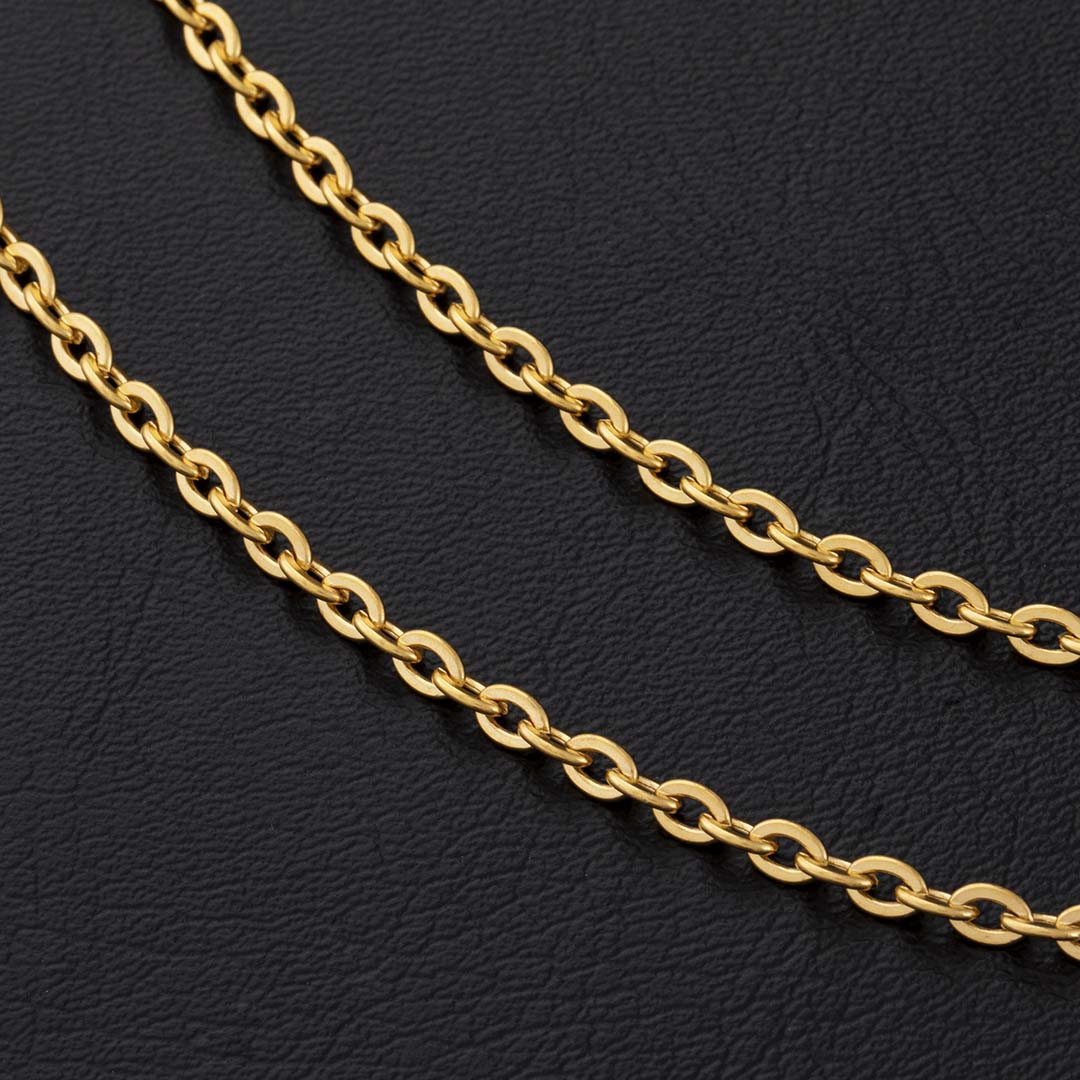 3mm Rolo Chain in Gold - TONGSHOP